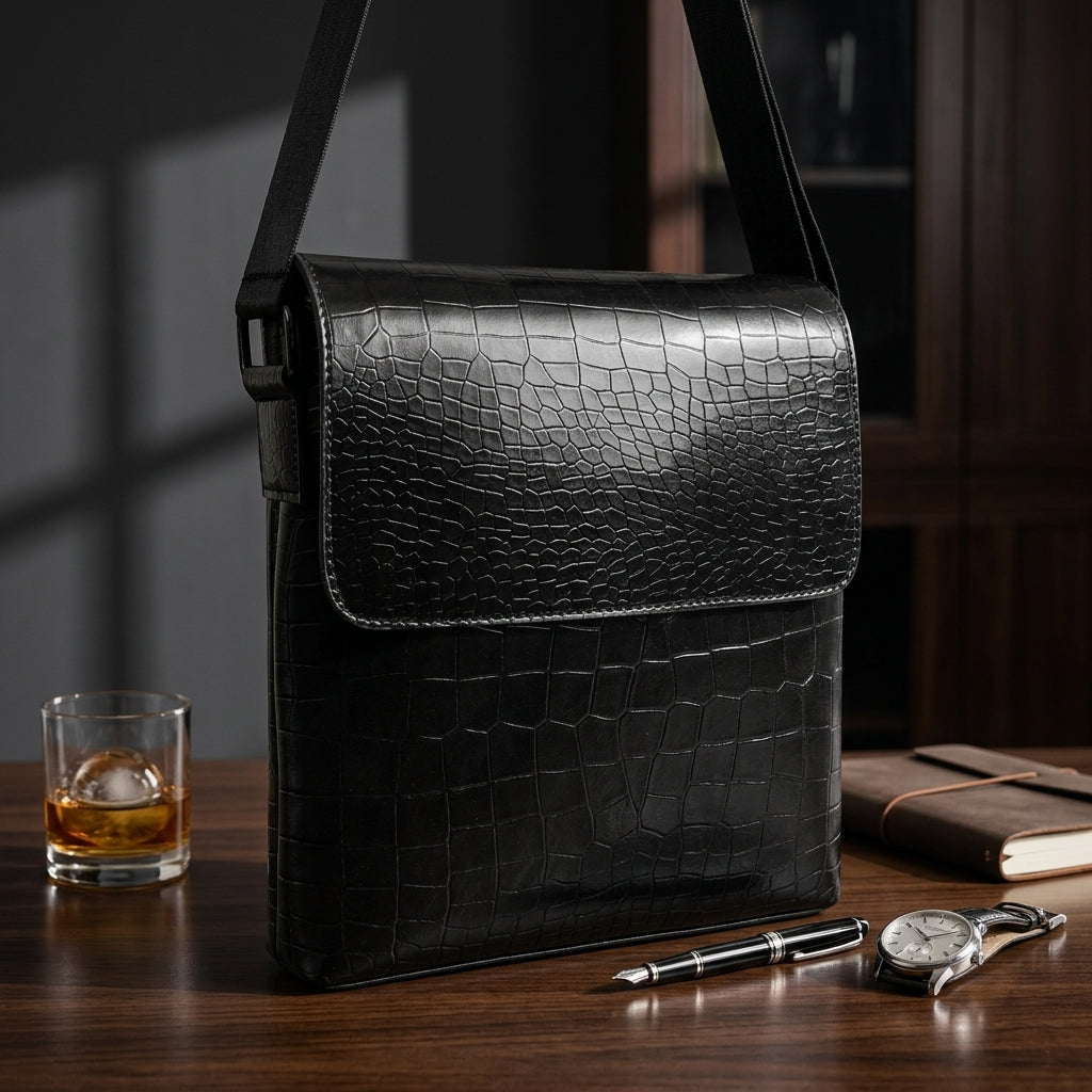 OAK FORD Executive Messenger Bag – Black
