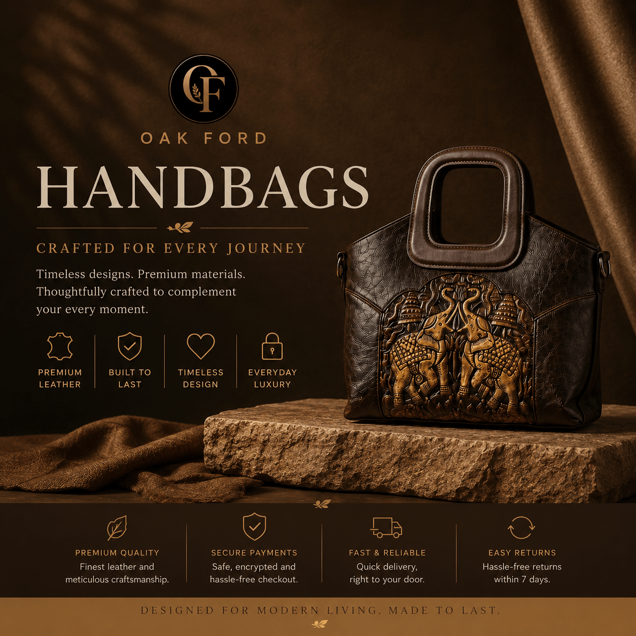 HAND BAG COLLECTION - OAK FORD