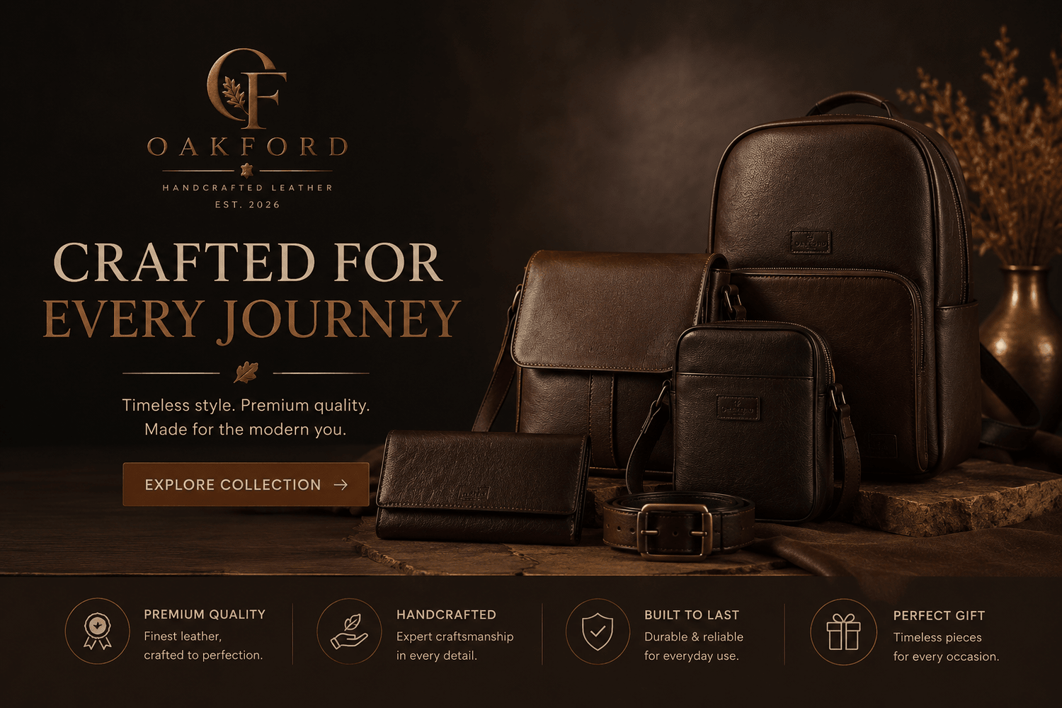 OAK FORD | Premium Handbags, Sling Bags, Wallets & Leather Accessories - OAK FORD