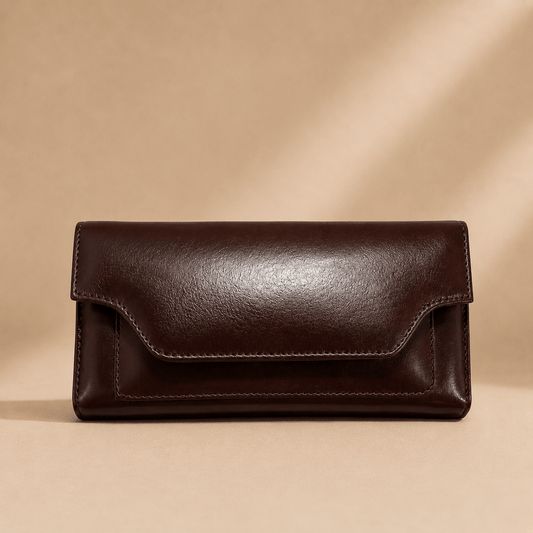 OAK FORD Classic Leather Clutch Wallet - OAK FORD