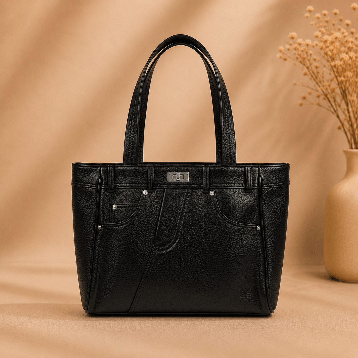 OAK FORD Crock Front Signature Handbag - OAK FORD