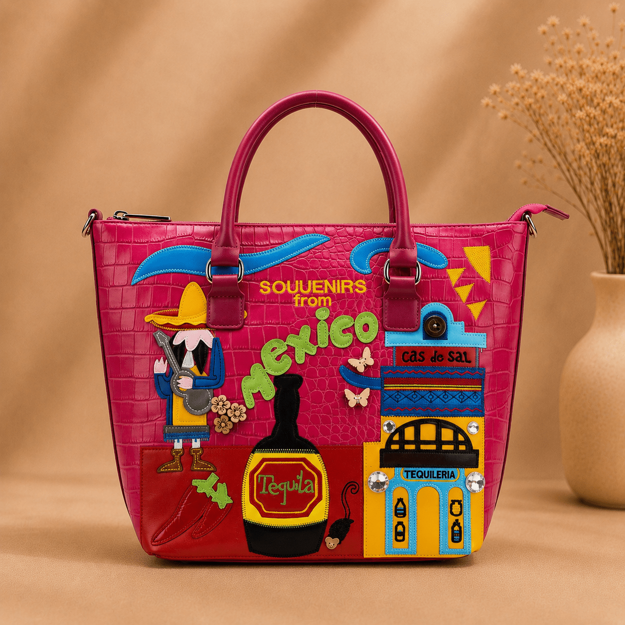 OAK FORD Fiesta Mexico Heritage Handbag - OAK FORD