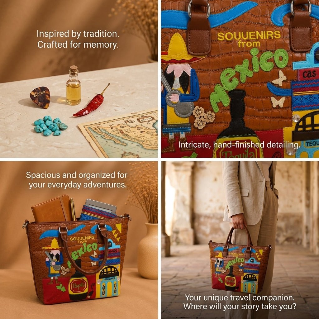 OAK FORD Fiesta Mexico Heritage Handbag - OAK FORD