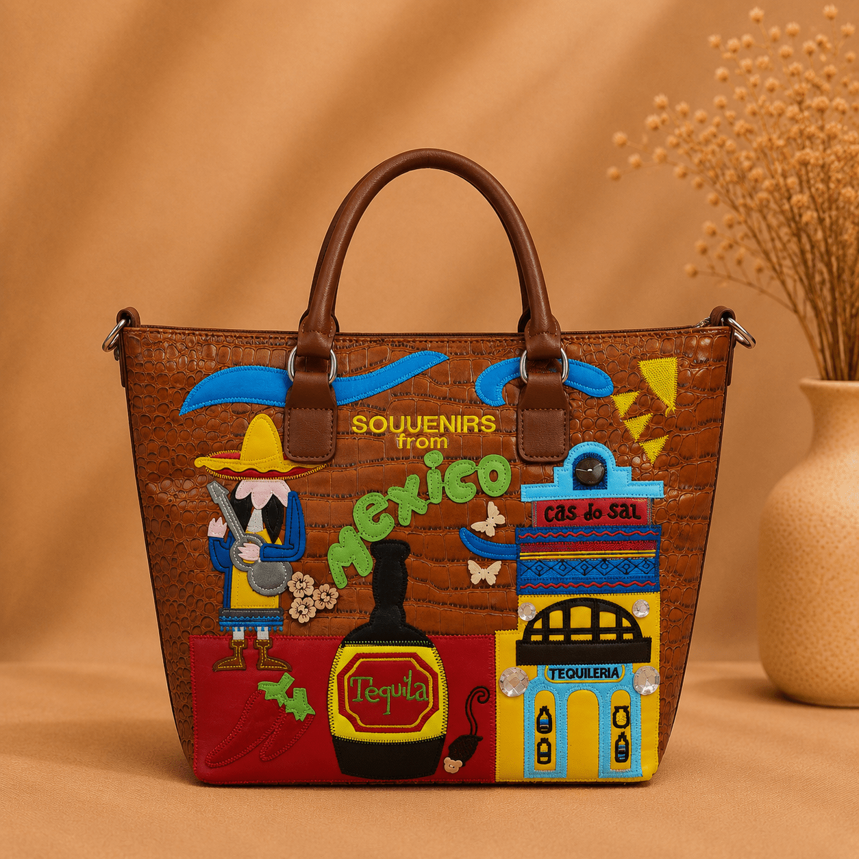 OAK FORD Fiesta Mexico Heritage Handbag - OAK FORD