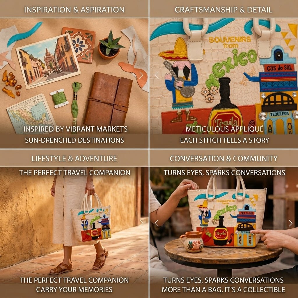 OAK FORD Fiesta Mexico Heritage Handbag - OAK FORD