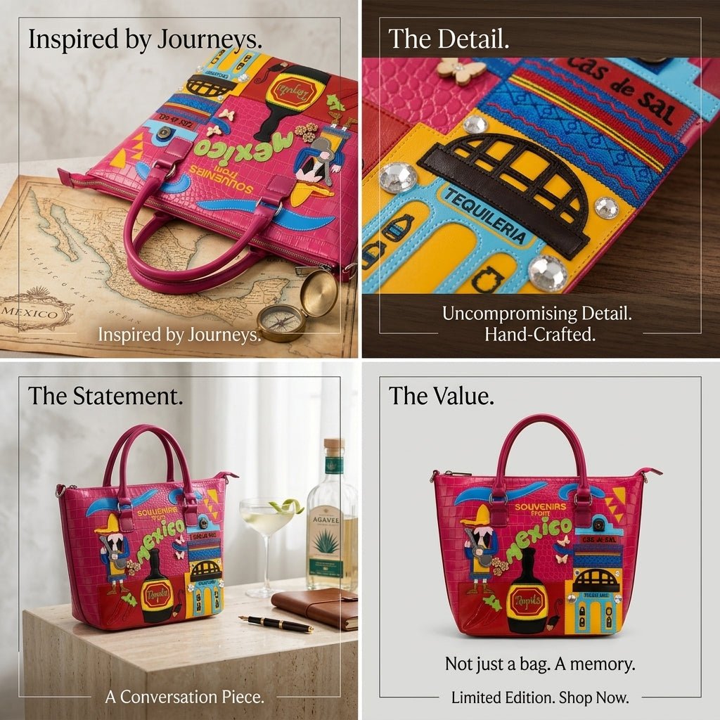 OAK FORD Fiesta Mexico Heritage Handbag - OAK FORD