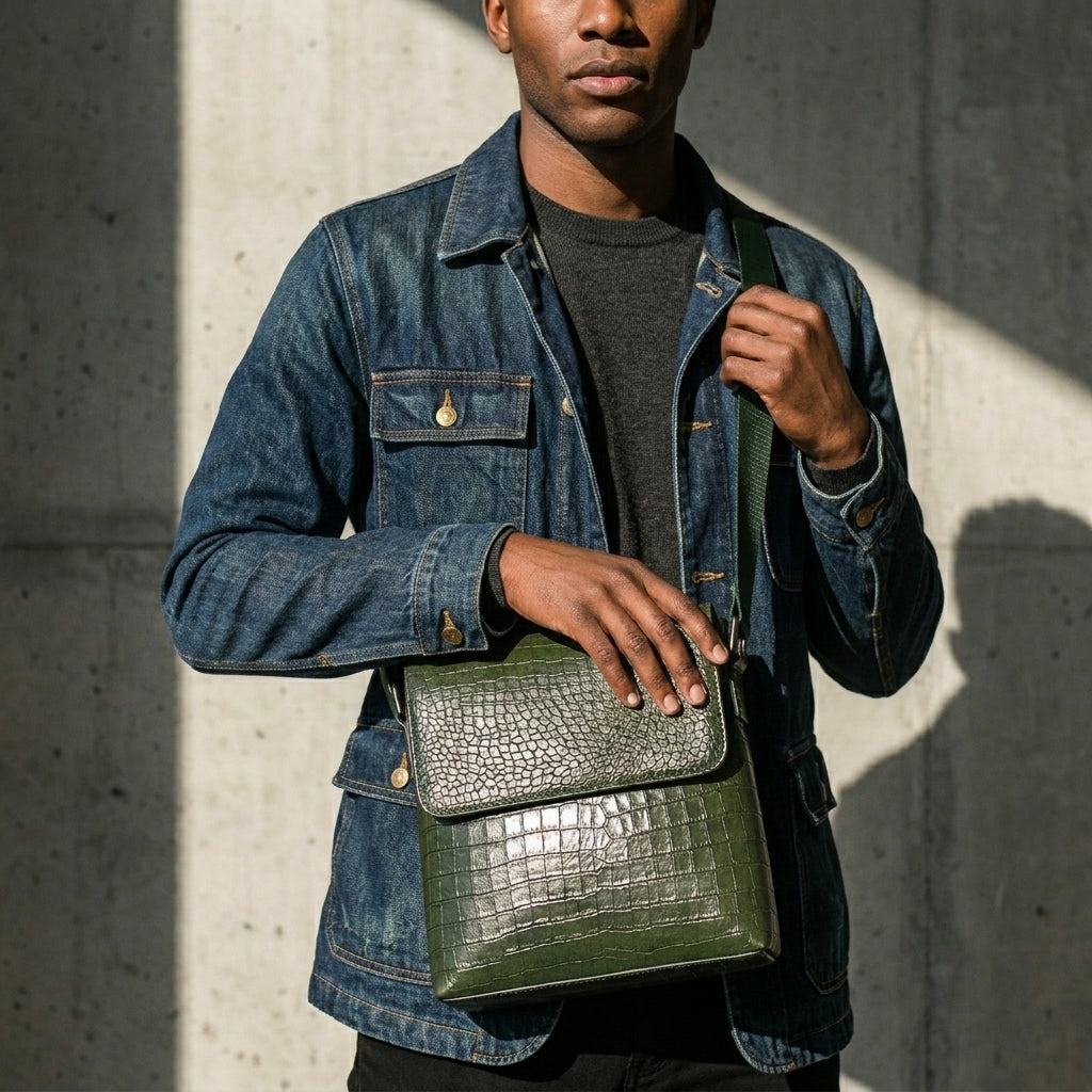 OAK FORD Executive Messenger Bag – Olive Green